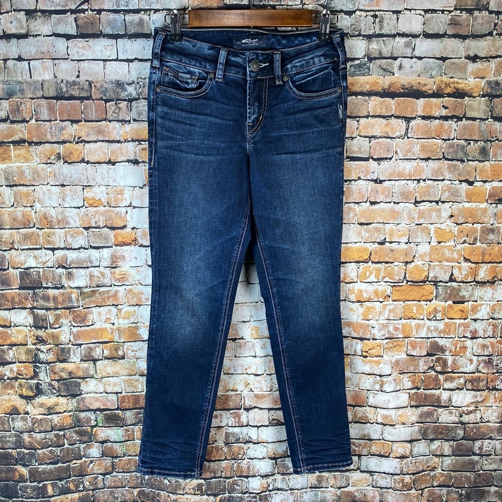 Silver Elyse Ankle Slim Jeans